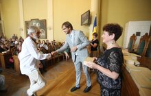 Фото 19: В Ратуші вручили 75 копій ключа від синагоги людям, які досліджують, зберігають та популяризують єврейську спадщину Львова та регіону