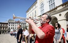 Фото 10: У Львові започаткували міську церемонію прощання із загиблими Героями