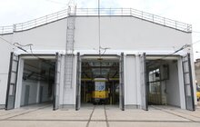 Фото 32: На вул. Промисловій запрацювало оновлене трамвайне депо