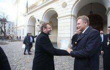 Фото 19: У львівській Ратуші відбулася зустріч міського голови Львова Андрія Садового з Блаженнішим Святославом