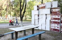 Фото 7: «Коли цей проект буде завершений, вартість опалення для людей буде на 50% дешевшою», — А. Садовий під час огляду робіт з термомодернізації будинку на вул. Патона, 27