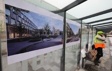 Фото 4: Триває завершальний етап реконструкції пл. Двірцевої: облаштовують сквер та фонтан