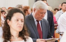 Фото 10: Глава УГКЦ Блаженніший Святослав у співслужінні з єпископами Синоду УГКЦ освятив унікальний храм Софії-Премудрості Божої