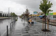 Фото 31: Триває завершальний етап реконструкції пл. Двірцевої: облаштовують сквер та фонтан