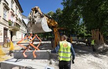 Фото 14: На вул. Пекарській тривають ремонтні роботи: повністю реконструкцію вулиці планують завершити до 1 вересня