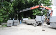 Фото 1: У Замарстинівському парку тривають ремонтні роботи