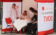 Фото 6: У Львові стартувала акція з вимірювання артеріального тиску