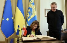 Фото 2: Міський голова Андрій Садовий зустрівся зі Спікеркою Сенату Республіки Польща Маугожатою Кідавою-Блонською