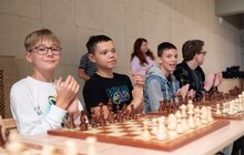Фото 13: Юні шахісти проти чемпіонів: у Львові відбувся сеанс одночасної гри з шахів