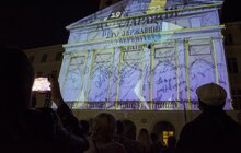 Фото 3: З нагоди Дня Незалежності України на фасаді Ратуші у Львові відбувся відеомапінг