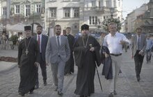 Фото 24: Блаженніший Епіфаній залишив запис у Книзі почесних гостей Львова