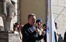 Фото 5: День українського прапора на Чорному морі: в центрі Львова замайорів Військово-Морський Прапор ЗСУ (відео)