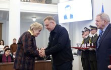 Фото 3: У Львові 18 Героїв Небесної Сотні посмертно нагородили «Почесним знаком Святого Юрія» (відео/фото)