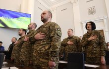 Фото 3: До Дня Національної гвардії у Львові 30 захисників посмертно нагородили «Почесним знаком Святого Юрія» (фото)