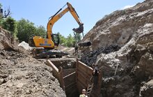 Фото 7: На вул. Вернадського завершують заміну каналізаційного колектора, який пролягає на глибині 9 метрів