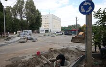 Фото 5: У Львові ремонтують дорогу до онкоцентру на вул. Гашека: дістатися до лікарні буде зручніше