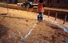 Фото 64: Для посипання доріг від ожеледиці минулої доби використано 513 м3 піскосуміші та 212 м3 солі