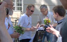 Фото 2: До Львова прибув марафонець з Любліна 