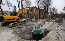 Фото 1: На вул. Пекарській тривають масштабні ремонтні роботи: повністю реконструкція вулиці завершиться наступного року