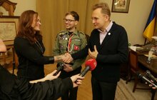 Фото 7: Пластуни передали місту Вифлеємський вогонь миру