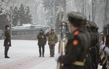 Фото 1: В Академії сухопутних військ відбулись урочистості з нагоди Дня сухопутних військ та старту XX Всеукраїнських змагань з гирьового спорту