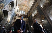 Фото 3: В Гарнізонному храмі урочисто відкрили відреставровані фрески центрального склепіння
