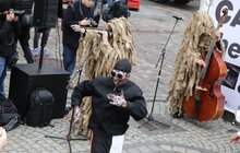 Фото 7: KALUSH ORCHESTRA виступив у центрі Львова та розповів про підготовку до «Євробачення»