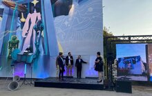 Фото 1: На стіні компресорної станції у Львові відкрили мурал