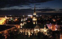 Фото 2: ЛКП «Львівсвітло» підсвітило храм св. Ольги та Єлизавети