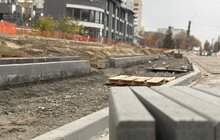 Фото 4: На вул. Мазепи триває реконструкція: на обох ділянках влаштовують основу під асфальтування