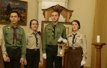 Фото 11: Пластуни передали місту Вифлеємський вогонь миру