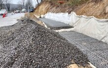 Фото 2: На в’їзді до Львова з напрямку Винників розпочали облаштовувати нову підпірну стінку