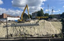 Фото 3: Шляхопровід на Рясне: розпочали влаштовувати конус зі сторони вул. Ковча