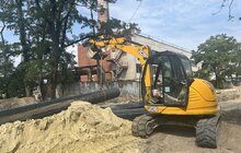 Фото 5: Другий етап реконструкції вул. Залізничної: триває влаштування підземних комунікацій
