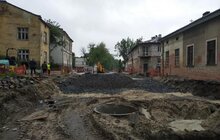Фото 20: Ремонт вул. Замарстинівської: триває монтаж трамвайних рейок, облаштування хідників, заміна колектора