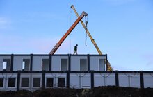 Фото 9: У Львові облаштовують найбільше модульне містечко для переселенців (відео)