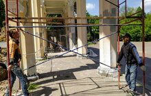 Фото 6: У Парку культури та відпочинку реставрують вхідну арку