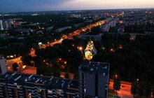 Фото 3: У Львові підсвітили церкву Великомучеників Бориса і Гліба