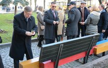 Фото 3: «Історики назвали Львів точкою перетину багатьох світів і ця лавочка також має стати такою точкою», - Матіас Конрад