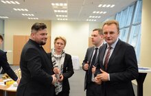 Фото 9: Офіційна церемонія відкриття нових авіасполучень Львів-Гданськ, Львів-Катовіце та Львів-Дортмунд авіакомпанії WizzAir