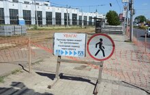 Фото 21: На вул. Чернівецькій розпочинають встановлювати плити під трамвайні рейки