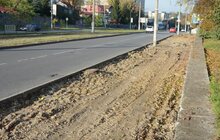 Фото 10: На вул. Княгині Ольги розпочали роботи з будівництва велосипедної доріжки та хідників
