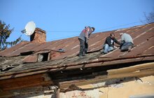 Фото 12: Мер Львова про зсув даху на вул. Некрасова: «Загрози обвалення будинку немає»