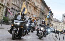 Фото 7: У Львові провели байкерський заїзд до 11-ї річниці створення бригади «АЗОВ»