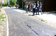 Фото 8: Велопростір Львова збільшується: на вул. Сихівській будують велодоріжку з двостороннім трафіком