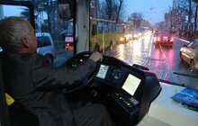 Фото 5: Делегація на чолі з Президентом проїхалась львівським електробусом