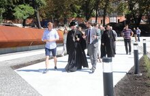Фото 7: Блаженніший Епіфаній оглянув Меморіал пам’яті Героїв Небесної Сотні у Львові