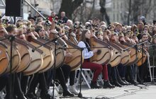 Фото 6: У центрі Львова 407 бандуристів одночасно виконали твори на поезію Тараса Шевченка