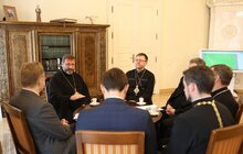 Фото 7: У львівській Ратуші відбулася зустріч міського голови Львова Андрія Садового з Блаженнішим Святославом