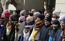 Фото 9: Сьогодні в центрі Львова урочисто заспівали Гімн України